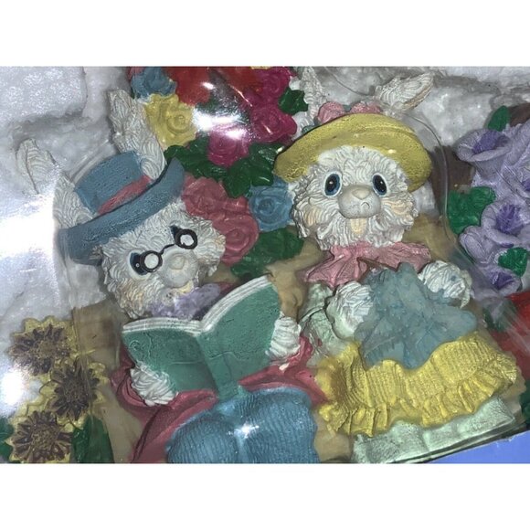 Easter Jubilee 3 Piece Figurine Set   Easter Village Figurines Never used - Picture 2 of 10